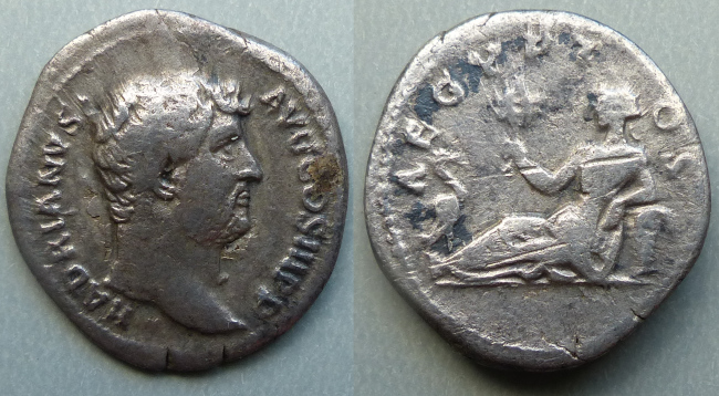 Hadrian, Egypt denarius